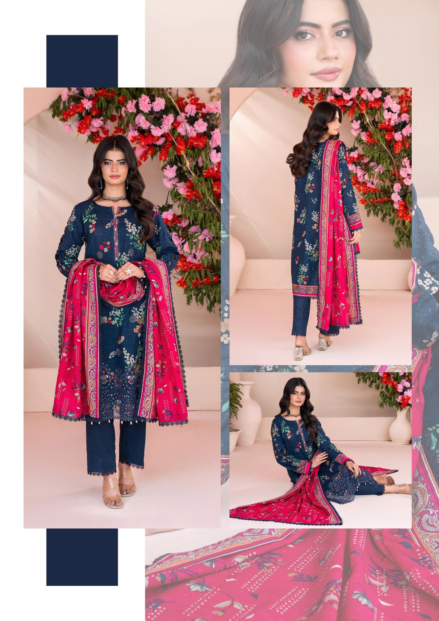 ZESH EMBROIDERED KHADDAR 3PC