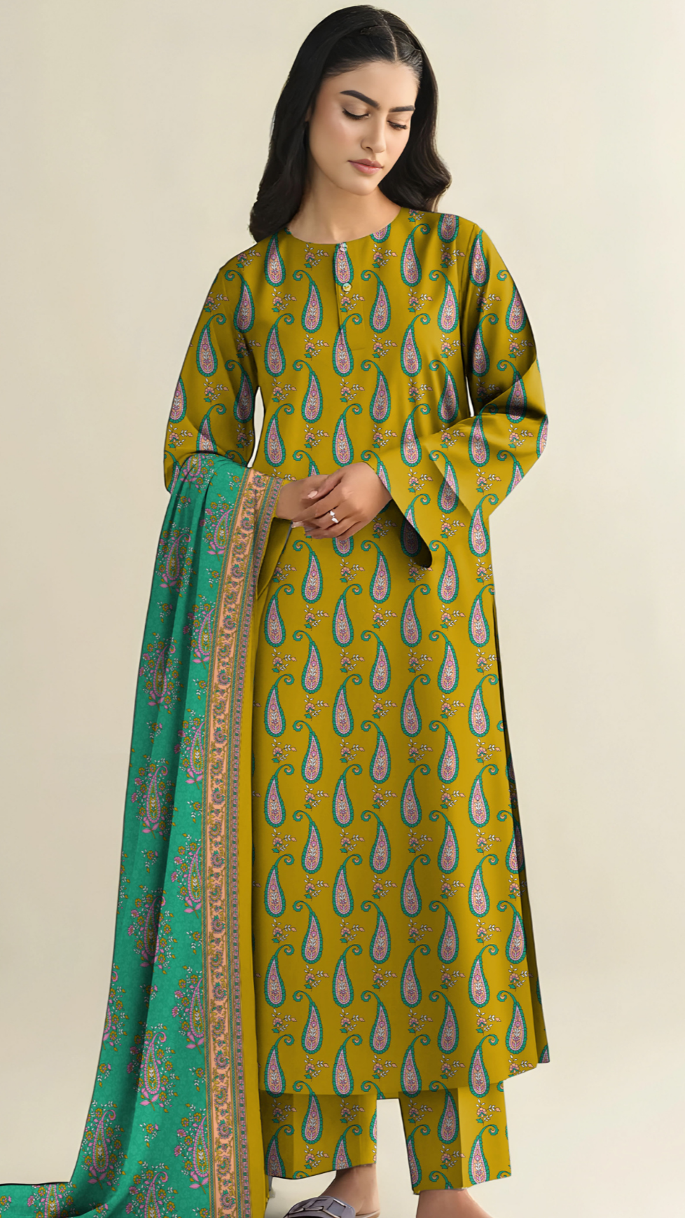 KAYSERIA DIGITAL PRINT LINEN 3PC