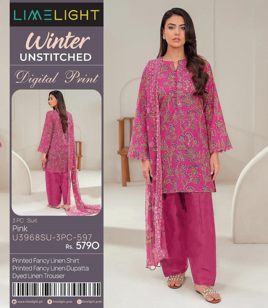 LIMELIGHT  DIGITAL PRINTED LINEN  3PC