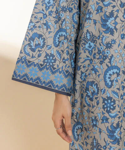 Sapphire Linen Print 3PC Elvan