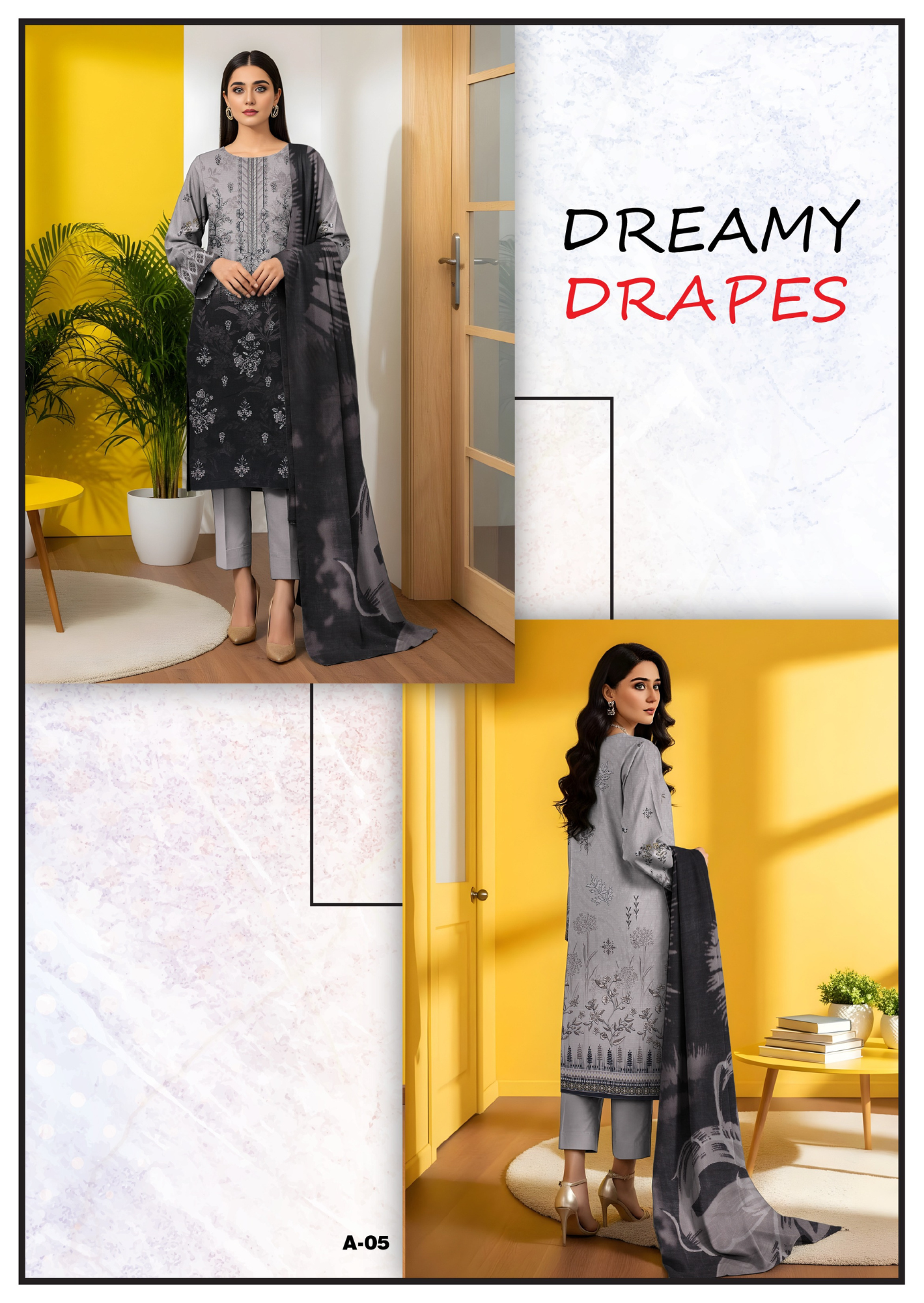 Nishaa Fancy Viscose Embroidery 3PC | A-5