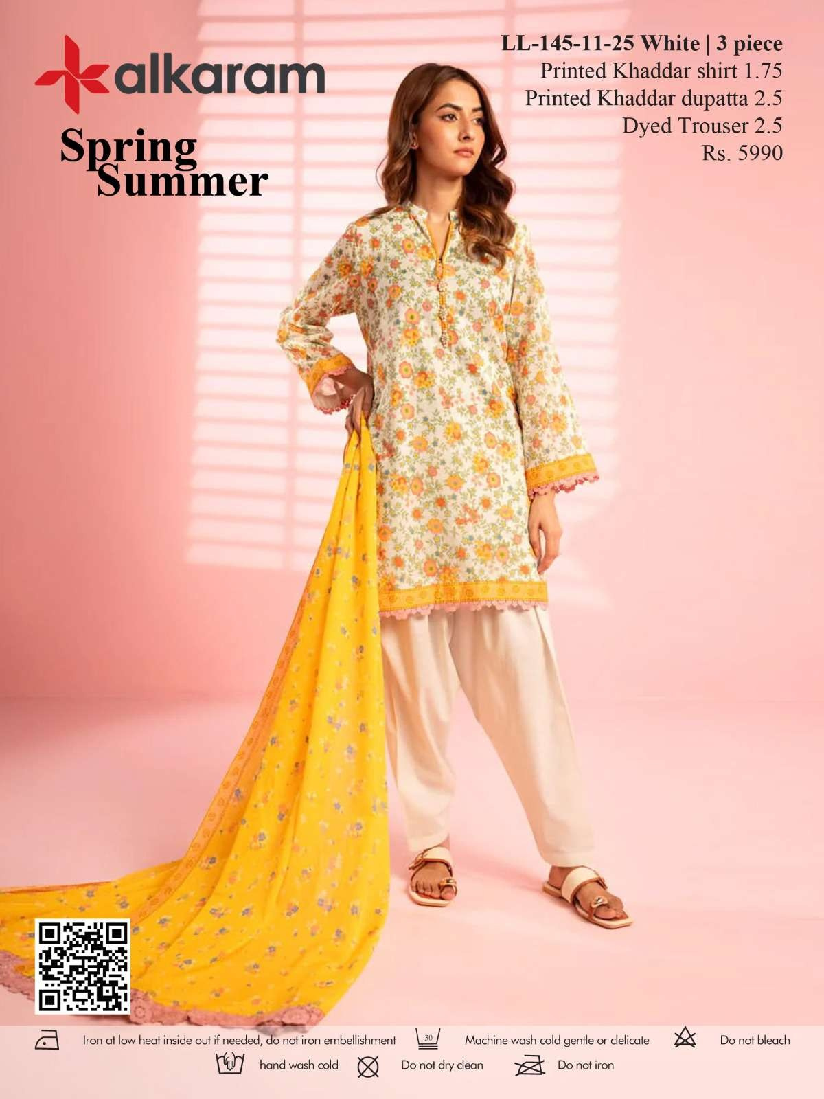 AL KARAM PRINTED KHADDAR 3PC SS
