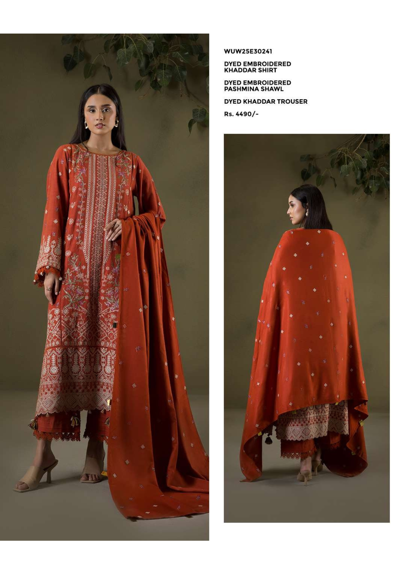 ZELLBURY SIGNATURE EMB KHADDAR 3PC