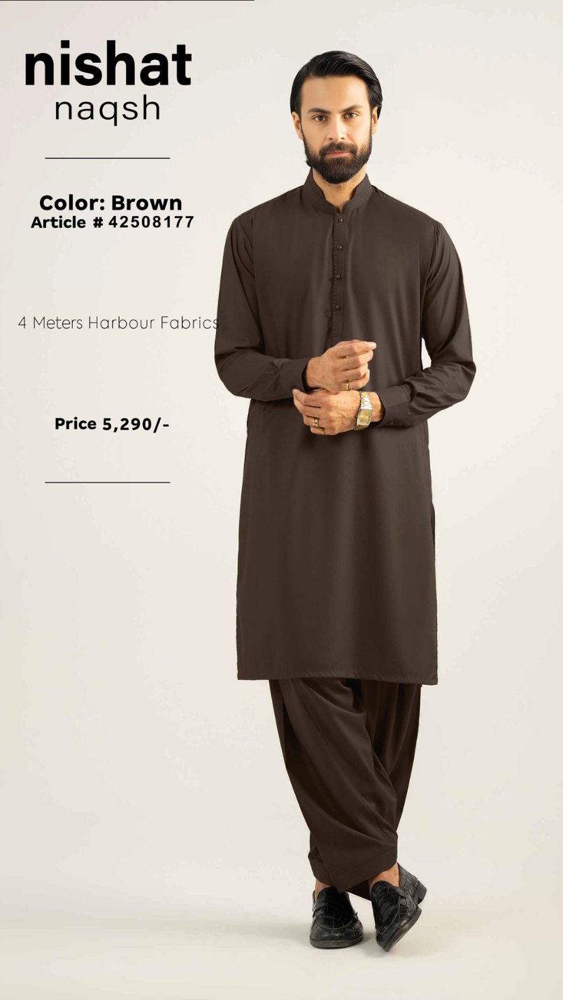 Nishat Unstitched Naqsh Harbour Fabric | 42508177