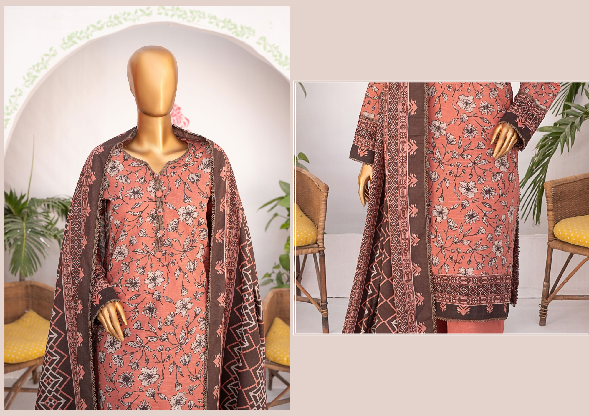 MEHAK PRINTED KHADDAR 3PC
