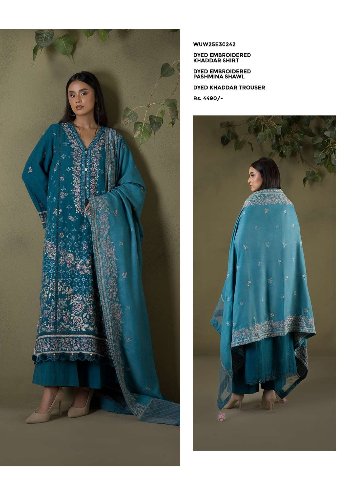 ZELLBURY SIGNATURE EMB KHADDAR 3PC