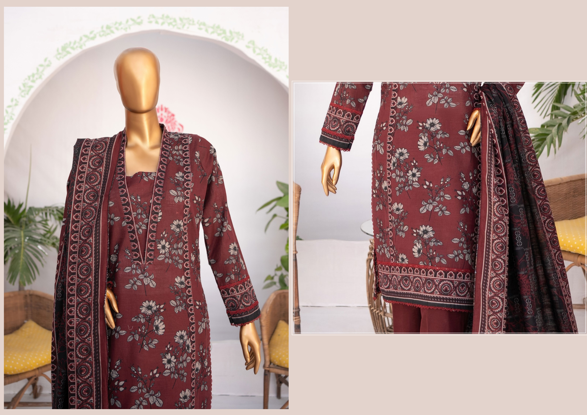 MEHAK PRINTED KHADDAR 3PC