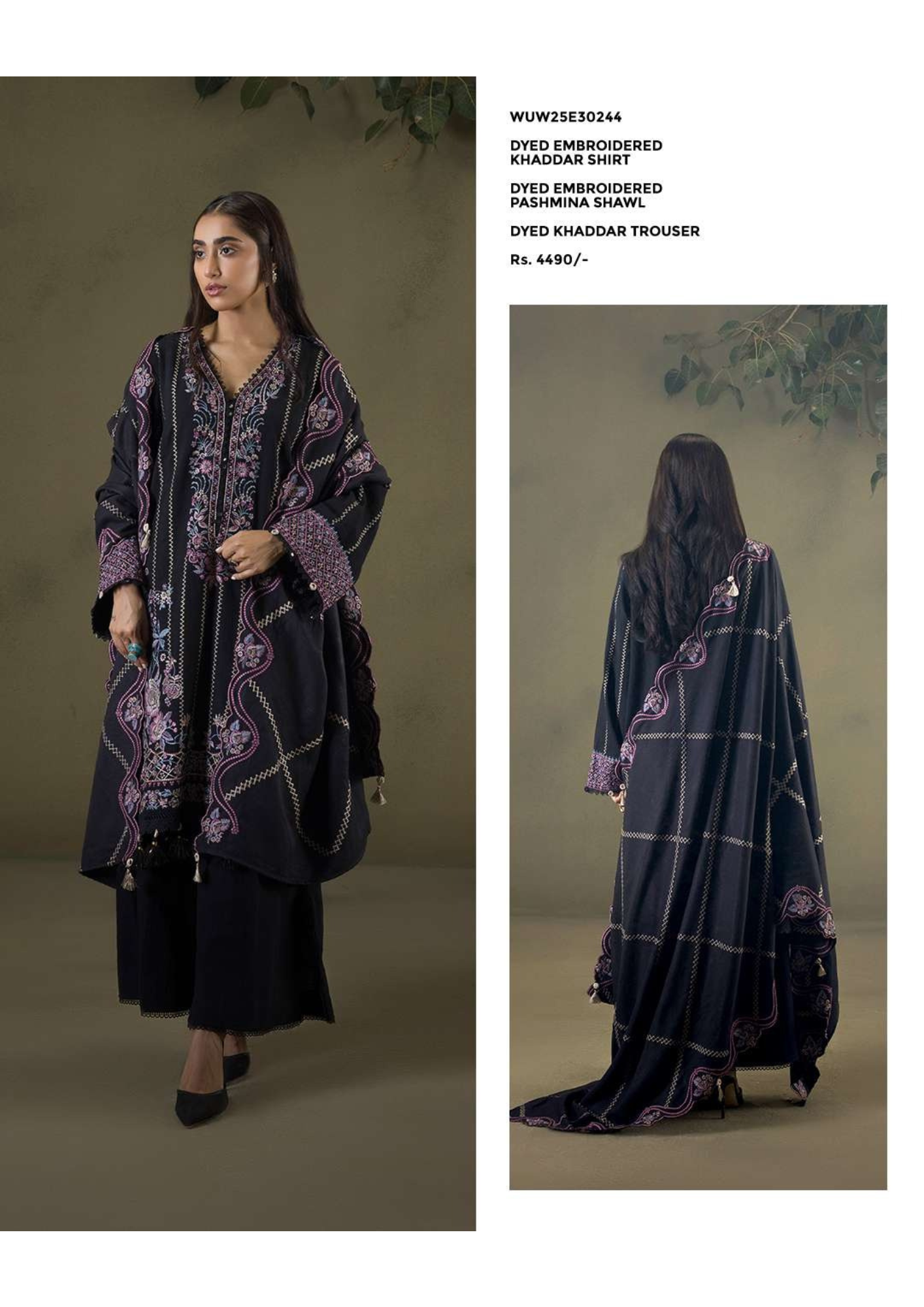 ZELLBURY SIGNATURE EMB KHADDAR 3PC