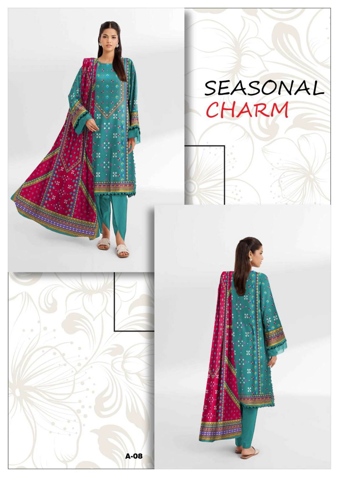 Nishat Karandi Print 3PC | 42503331-R