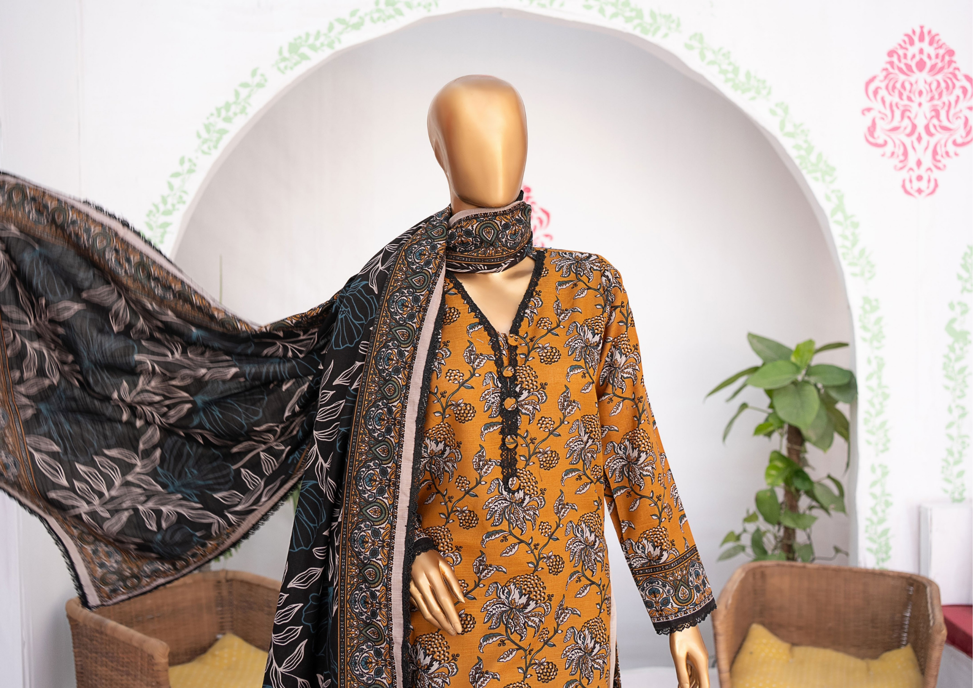 MEHAK PRINTED KHADDAR 3PC