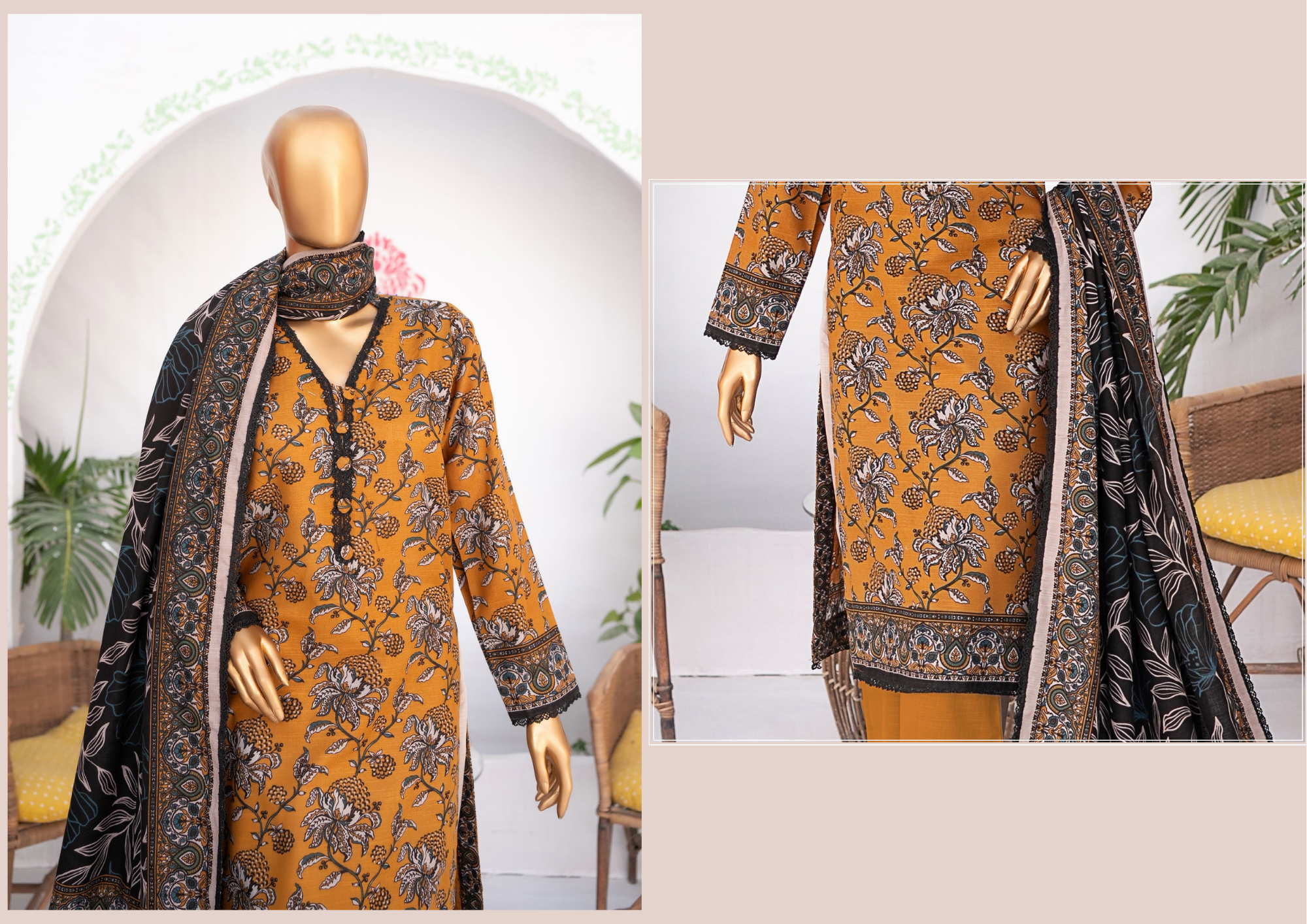MEHAK PRINTED KHADDAR 3PC