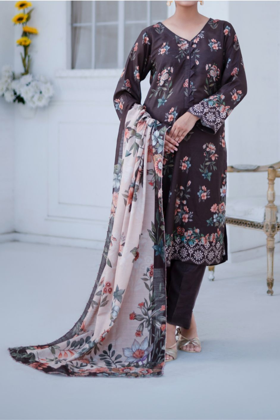 Mawra Premium Khaddar Print 3PC