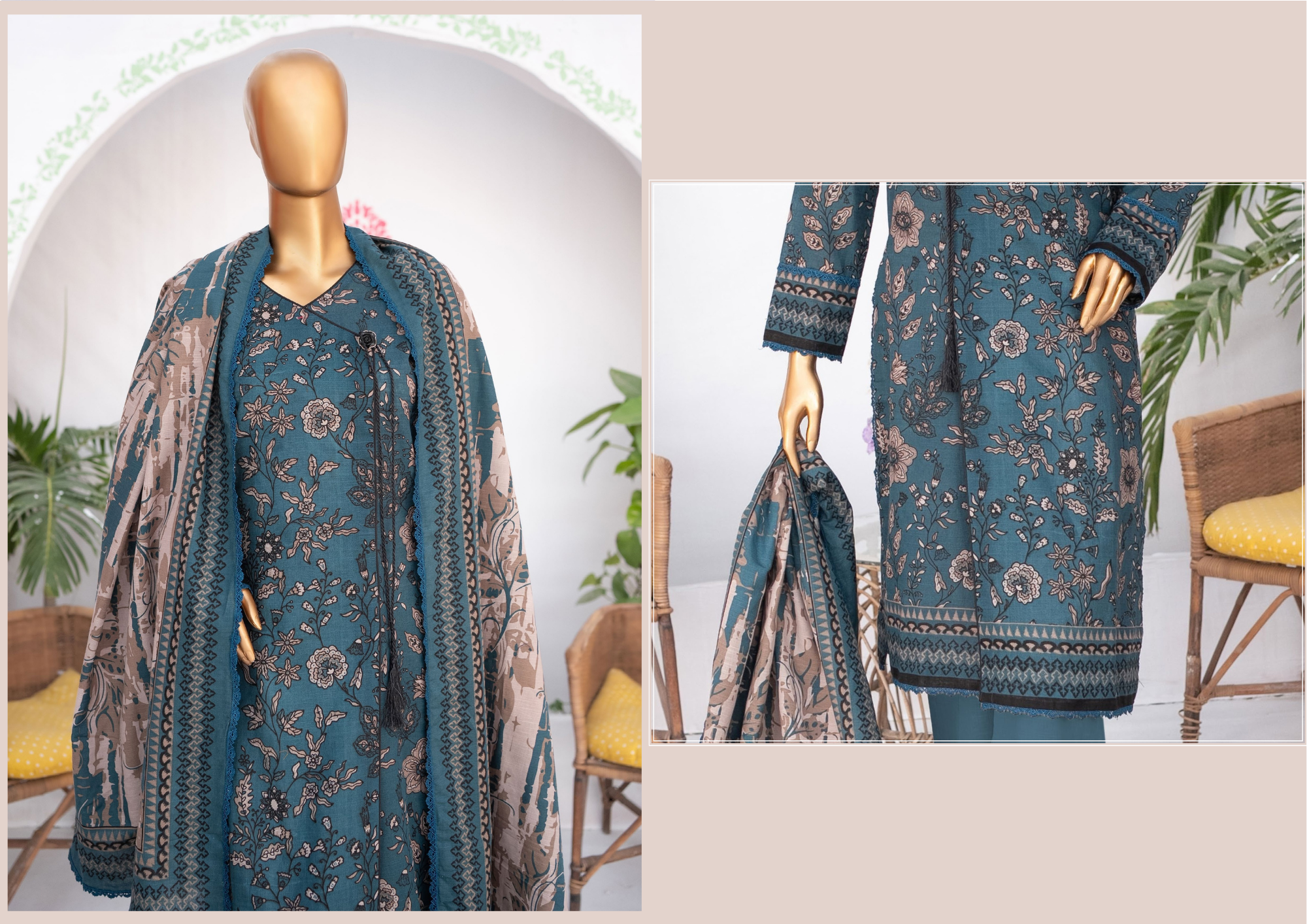 MEHAK PRINTED KHADDAR 3PC