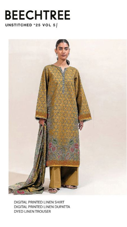 Beechtree Digital Printed Linen 3PC | BT12501UN006031