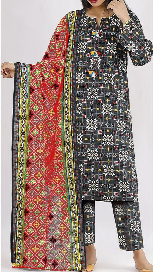 Saya Premium Fancy Linen 3PC D-1