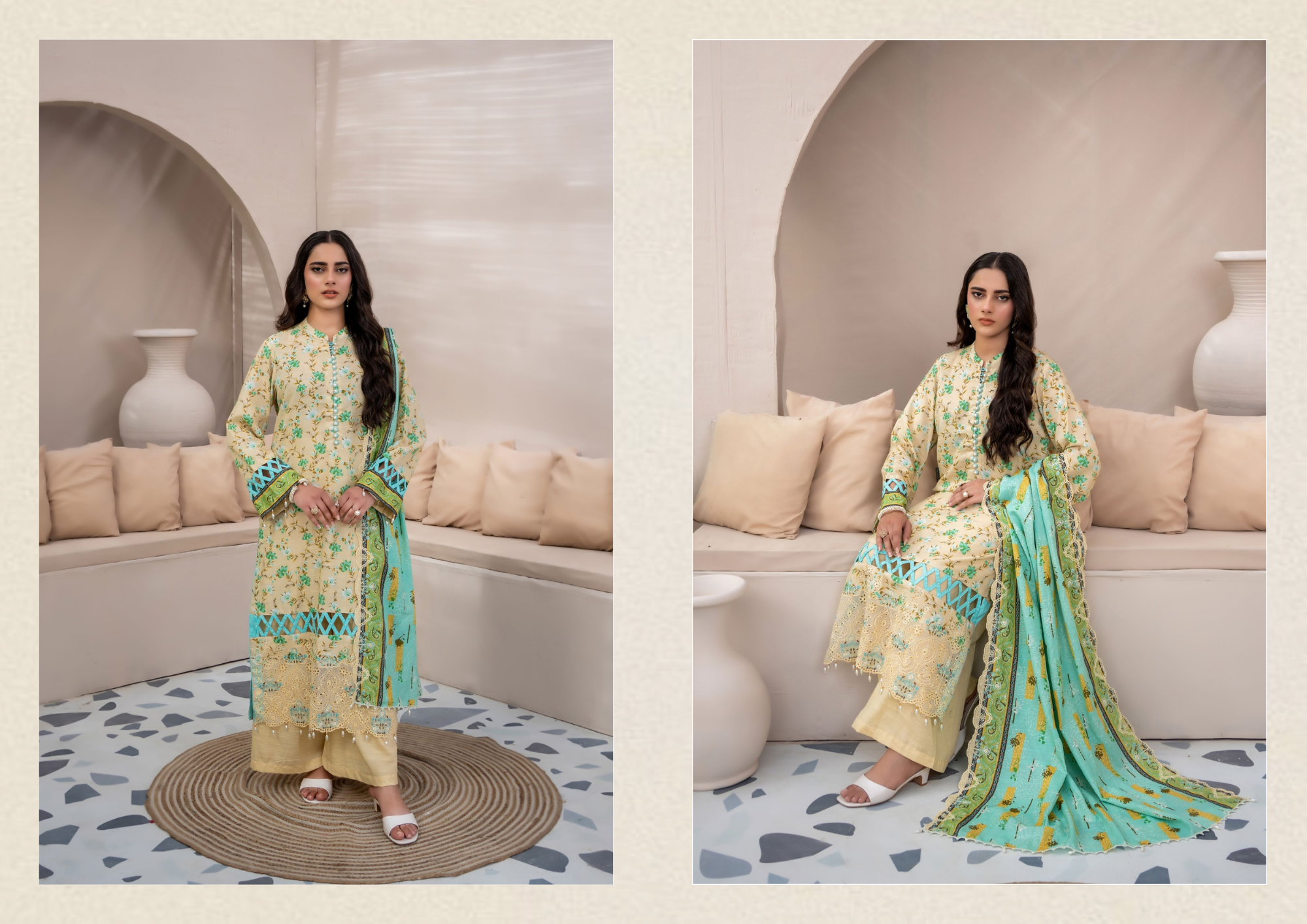ZESH PRINTED EMB KHADDAR 3PC