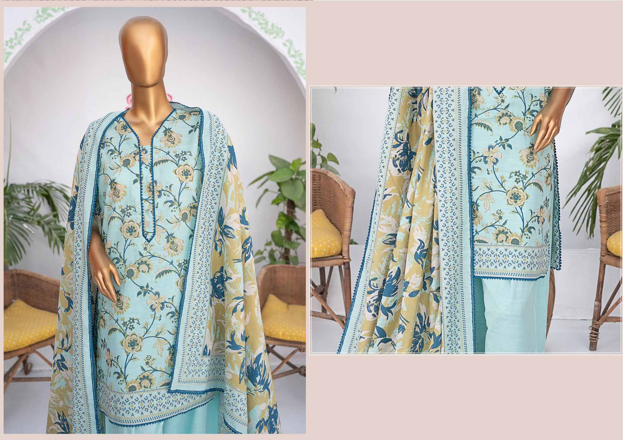 MEHAK PRINTED KHADDAR 3PC