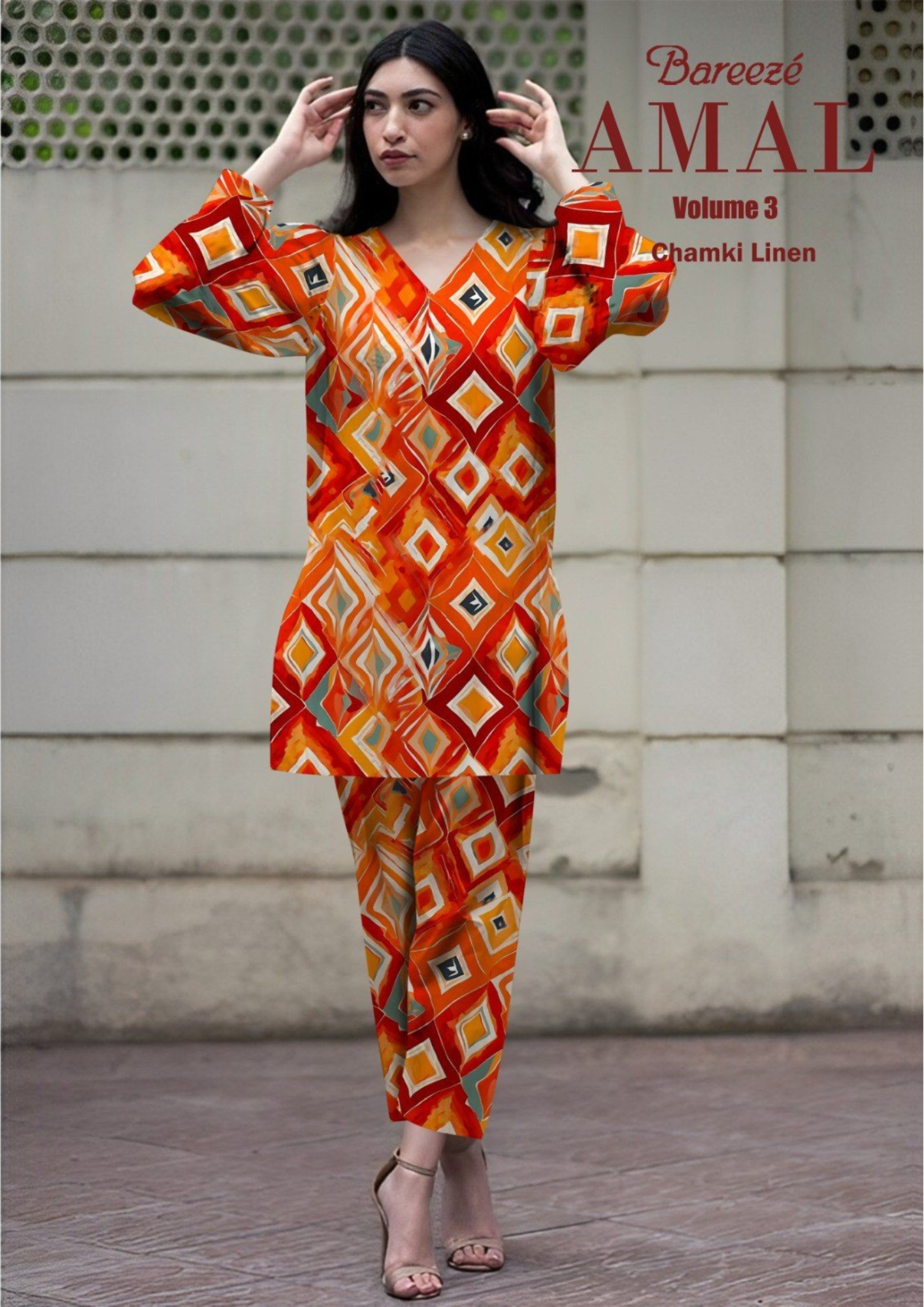 Bareeze Chamki Linen Print 2PC Vol-3
