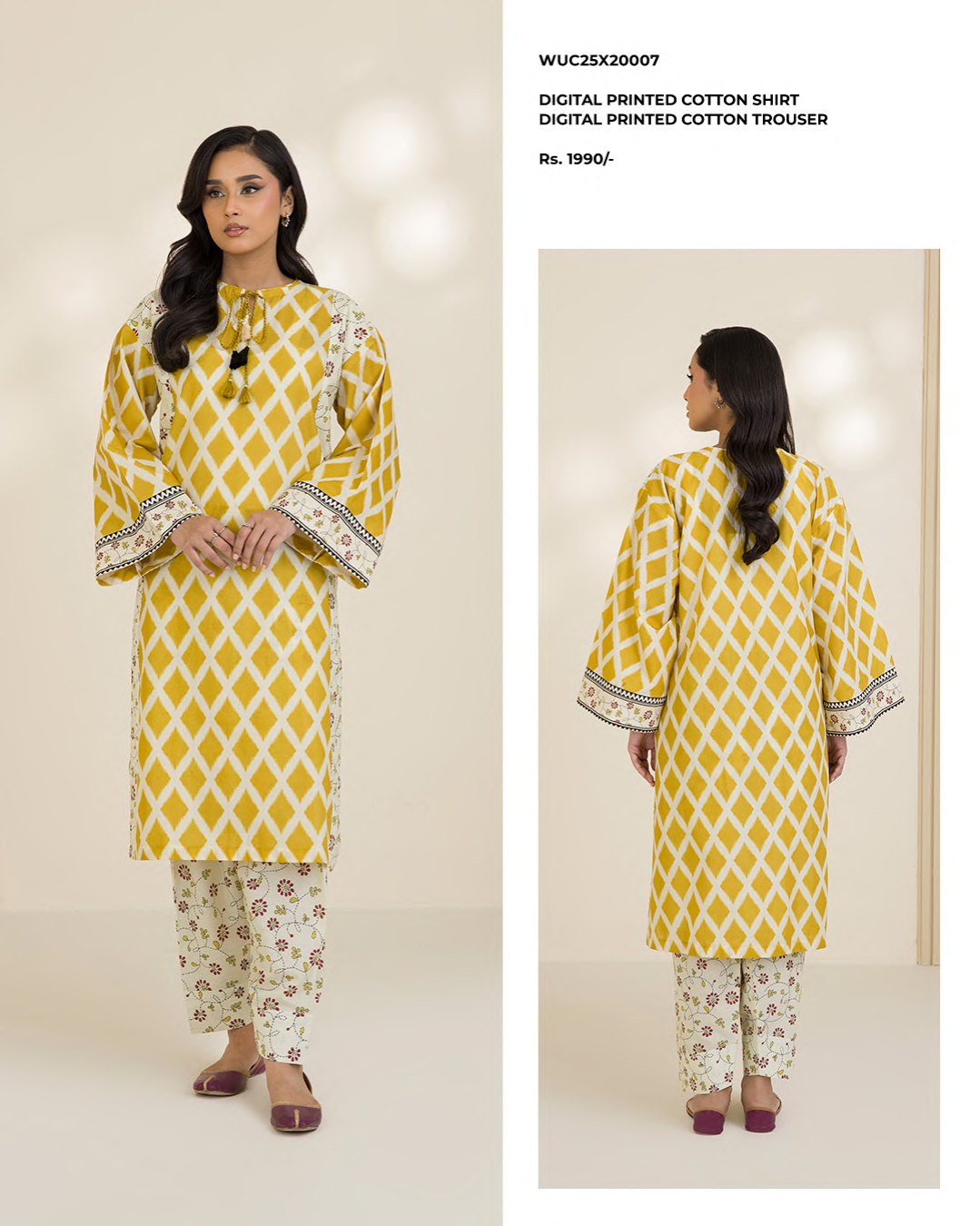 Zallbury digital print cotton 2pc