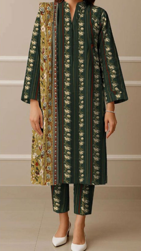 Saya Premium Fancy Linen 3PC D-3