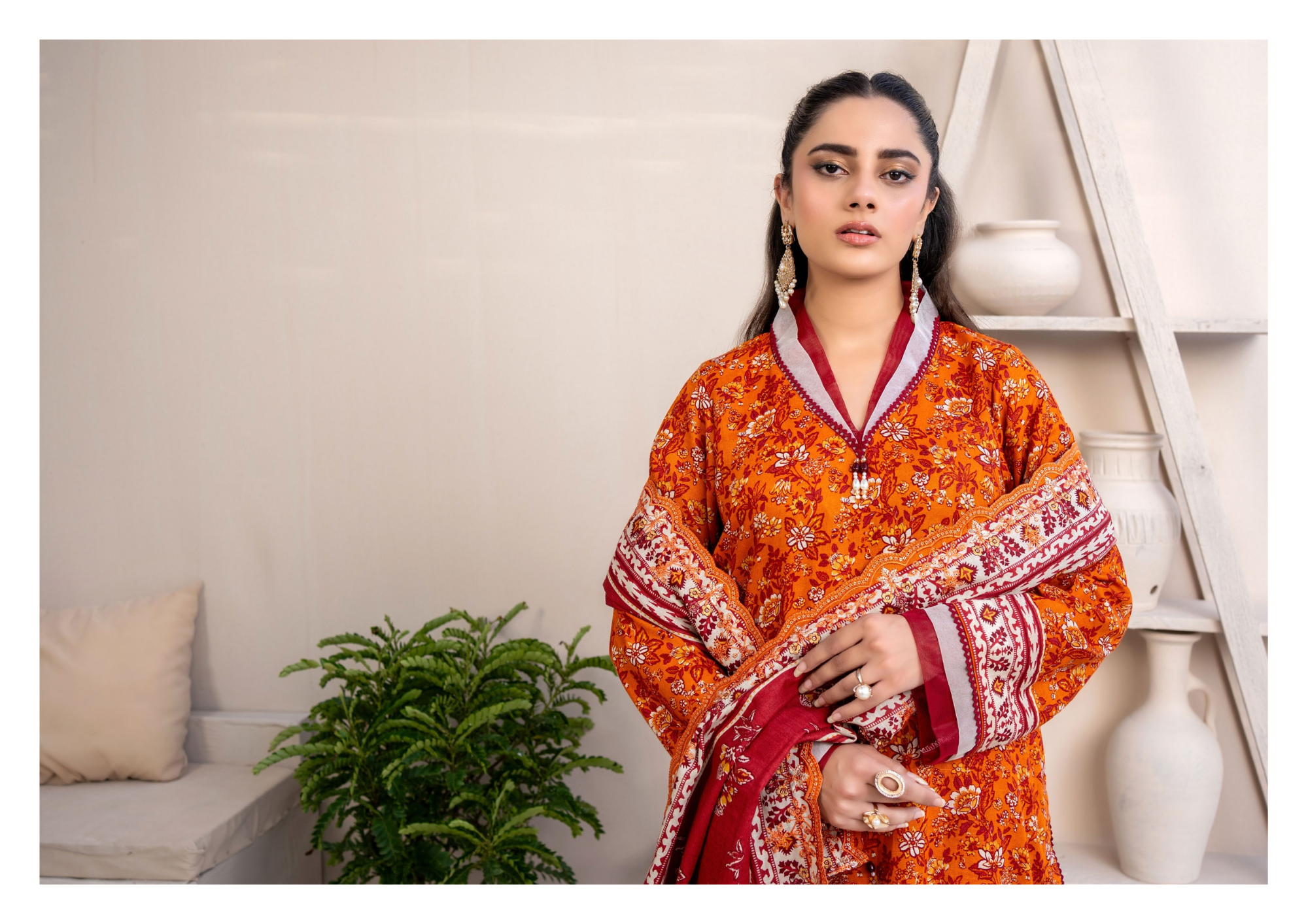 ZESH PRINTED EMB KHADDAR 3PC