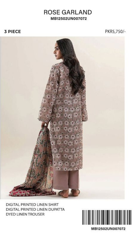 Beechtree Digital Printed Linen 3PC | BT12501UN007072