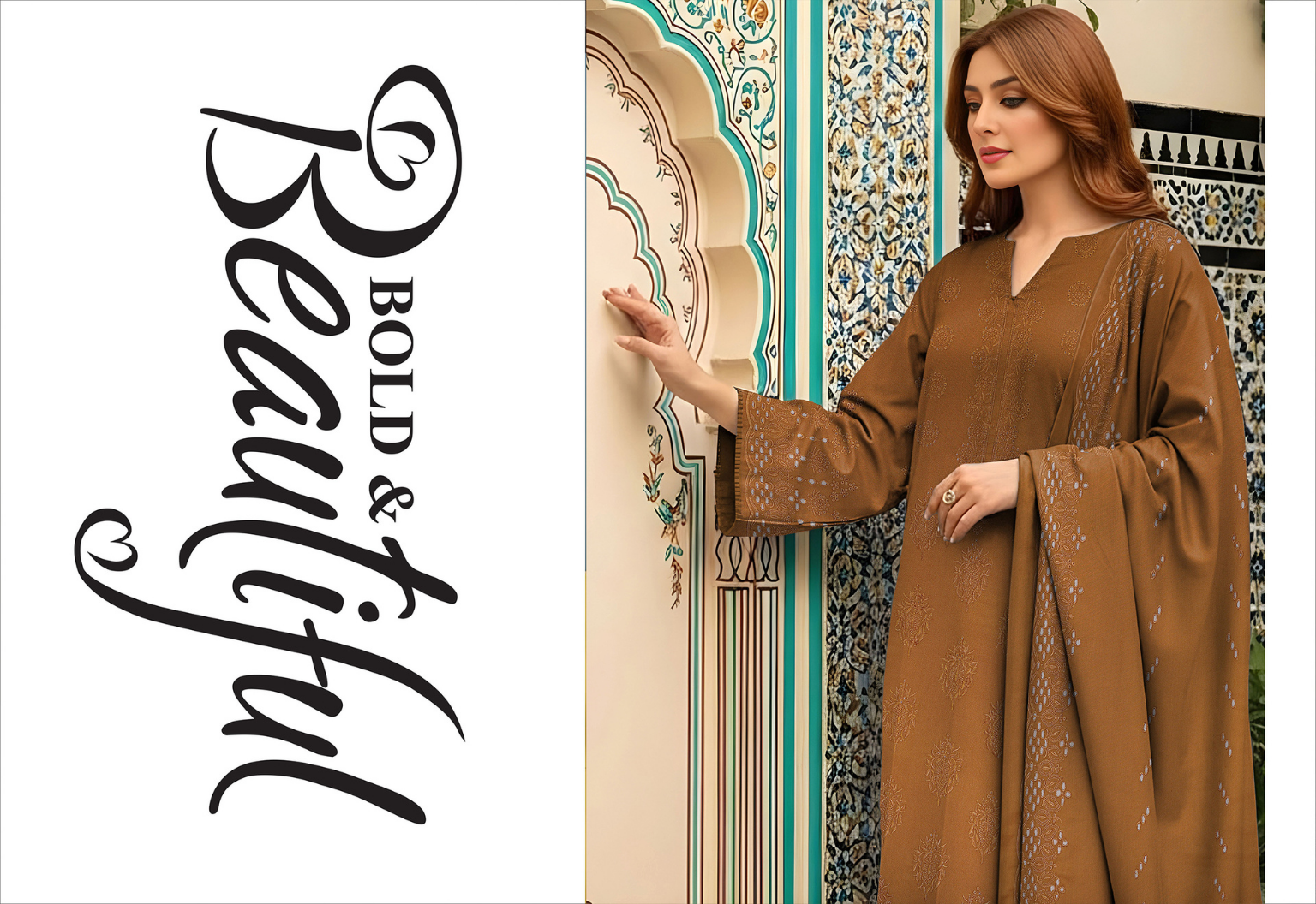 MUNARQ BY NISHA EMB PEACH 3PC