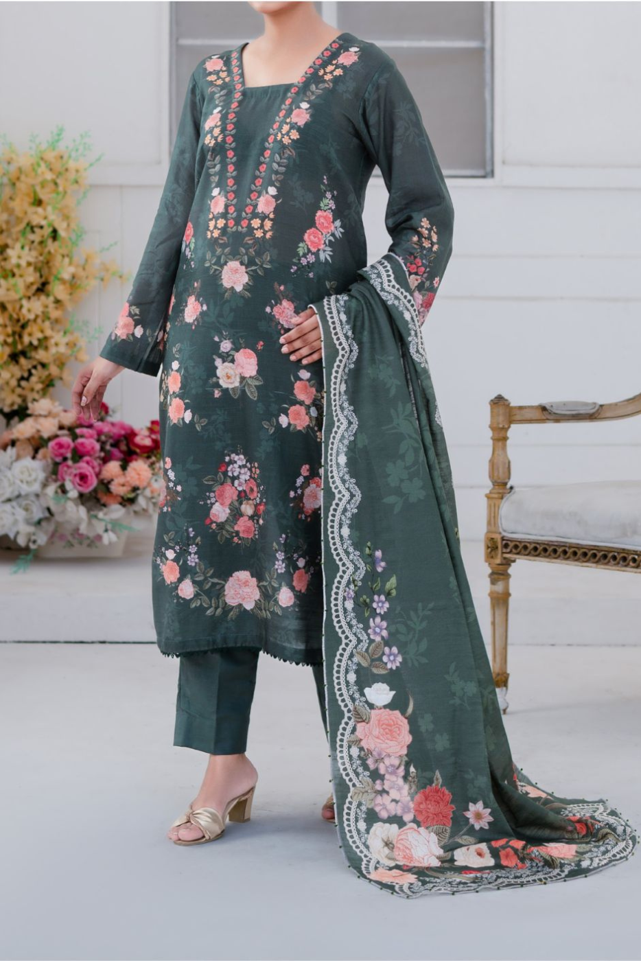 Mawra Premium Khaddar Print 3PC