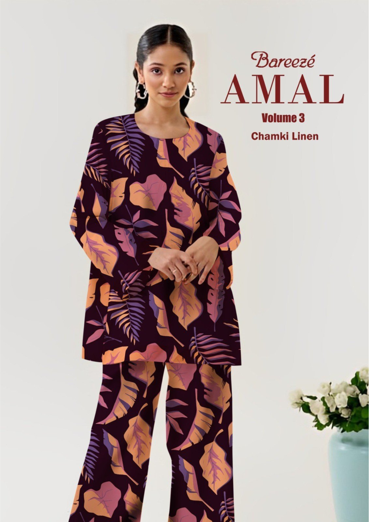 Bareeze Chamki Linen Print 2PC Vol-3