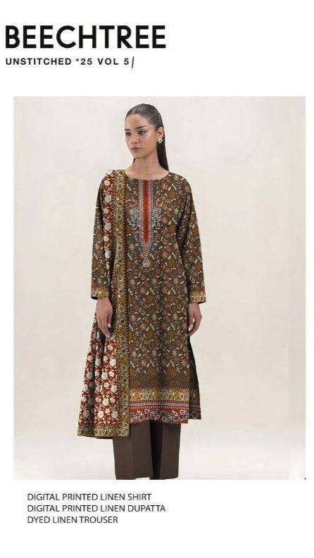 Beechtree Digital Printed Linen 3PC | BT12501UN006392
