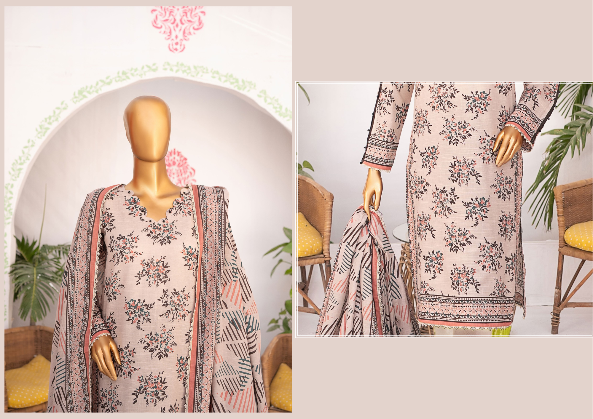 MEHAK PRINTED KHADDAR 3PC