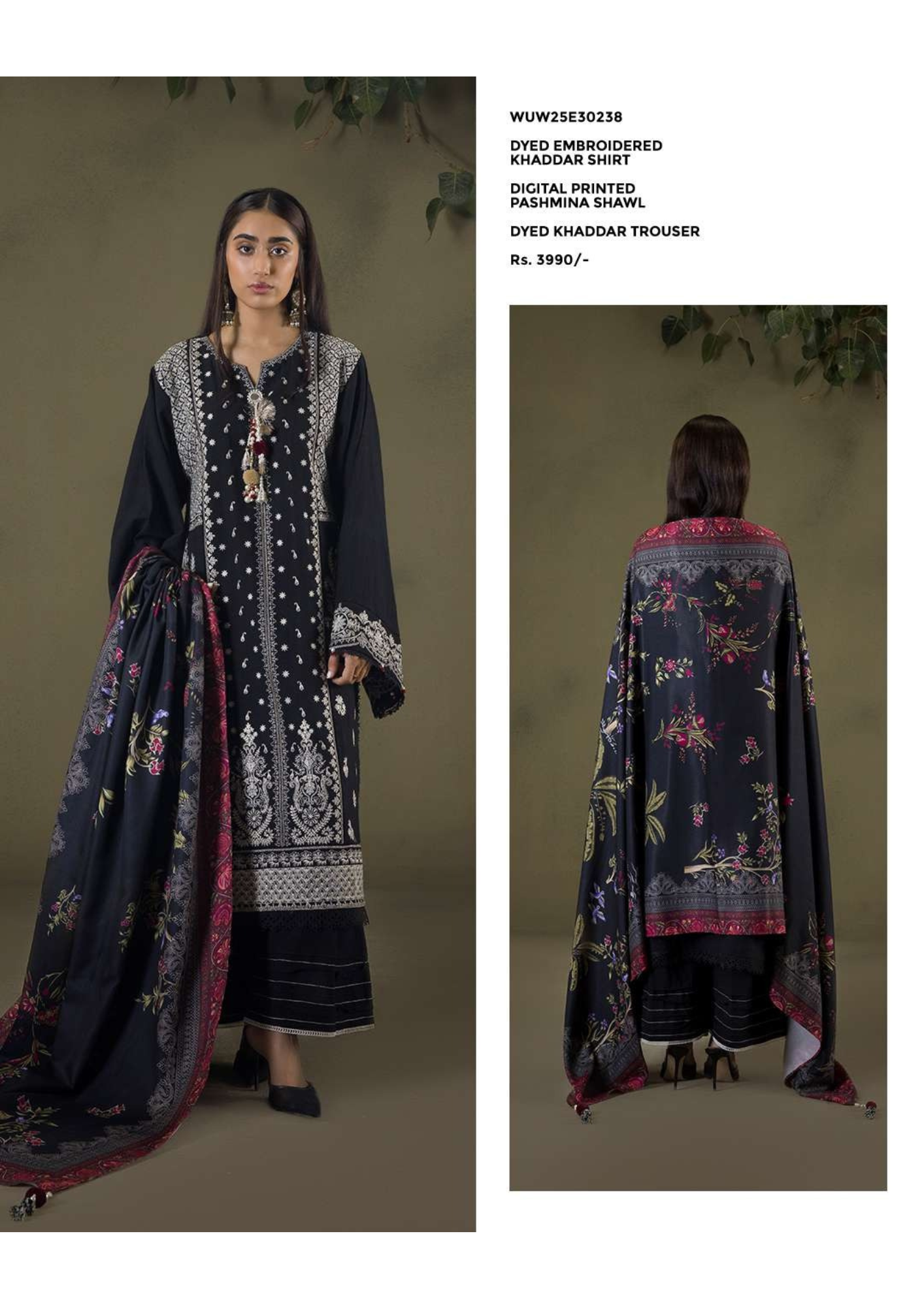 ZELLBURY SIGNATURE EMB KHADDAR 3PC