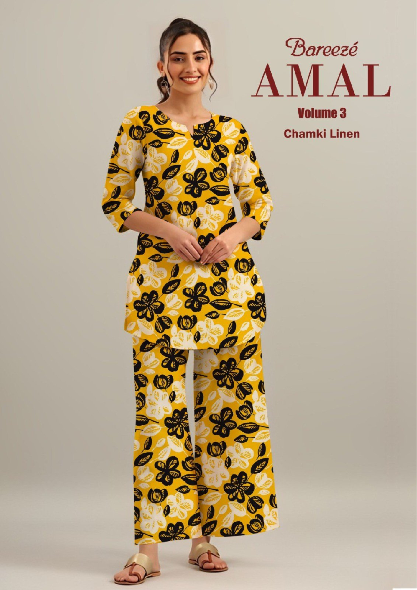 Bareeze Chamki Linen Print 2PC Vol-3