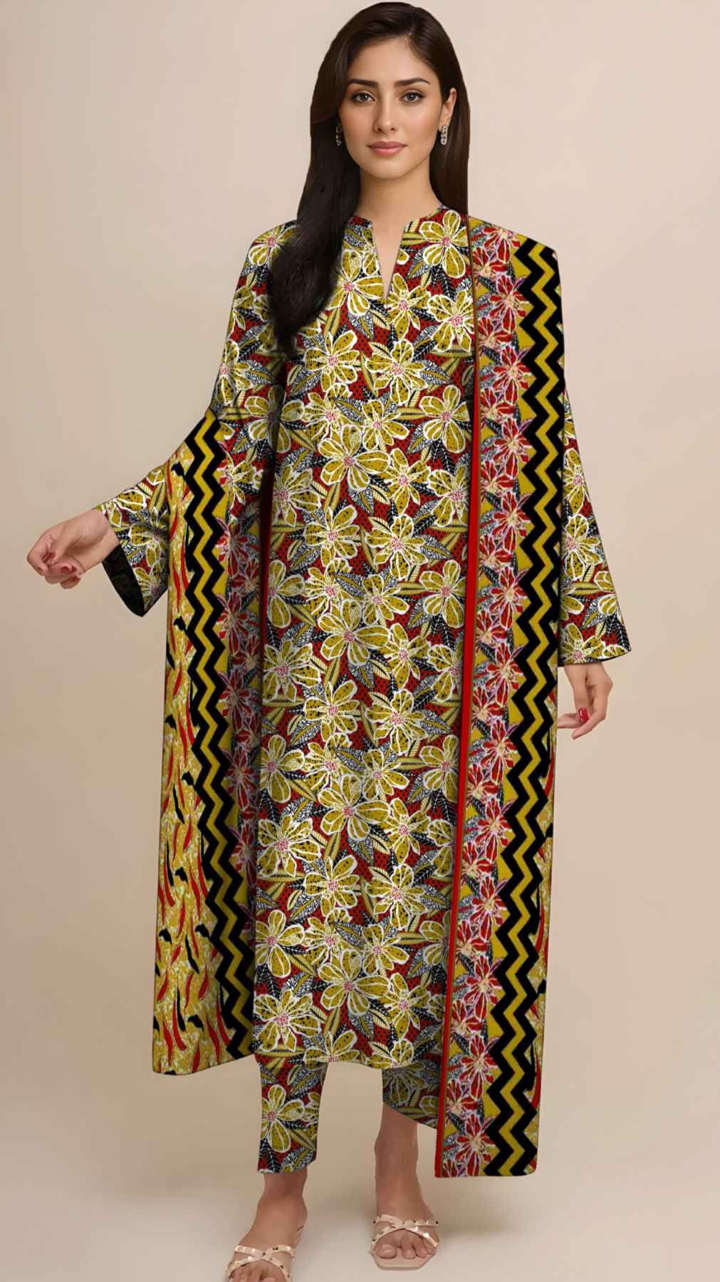 KAYSERIA DIGITAL PRINT LINEN 3PC