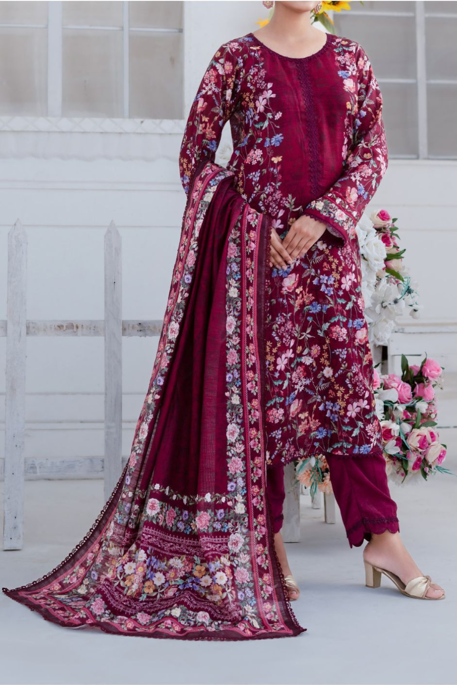 Mawra Premium Khaddar Print 3PC