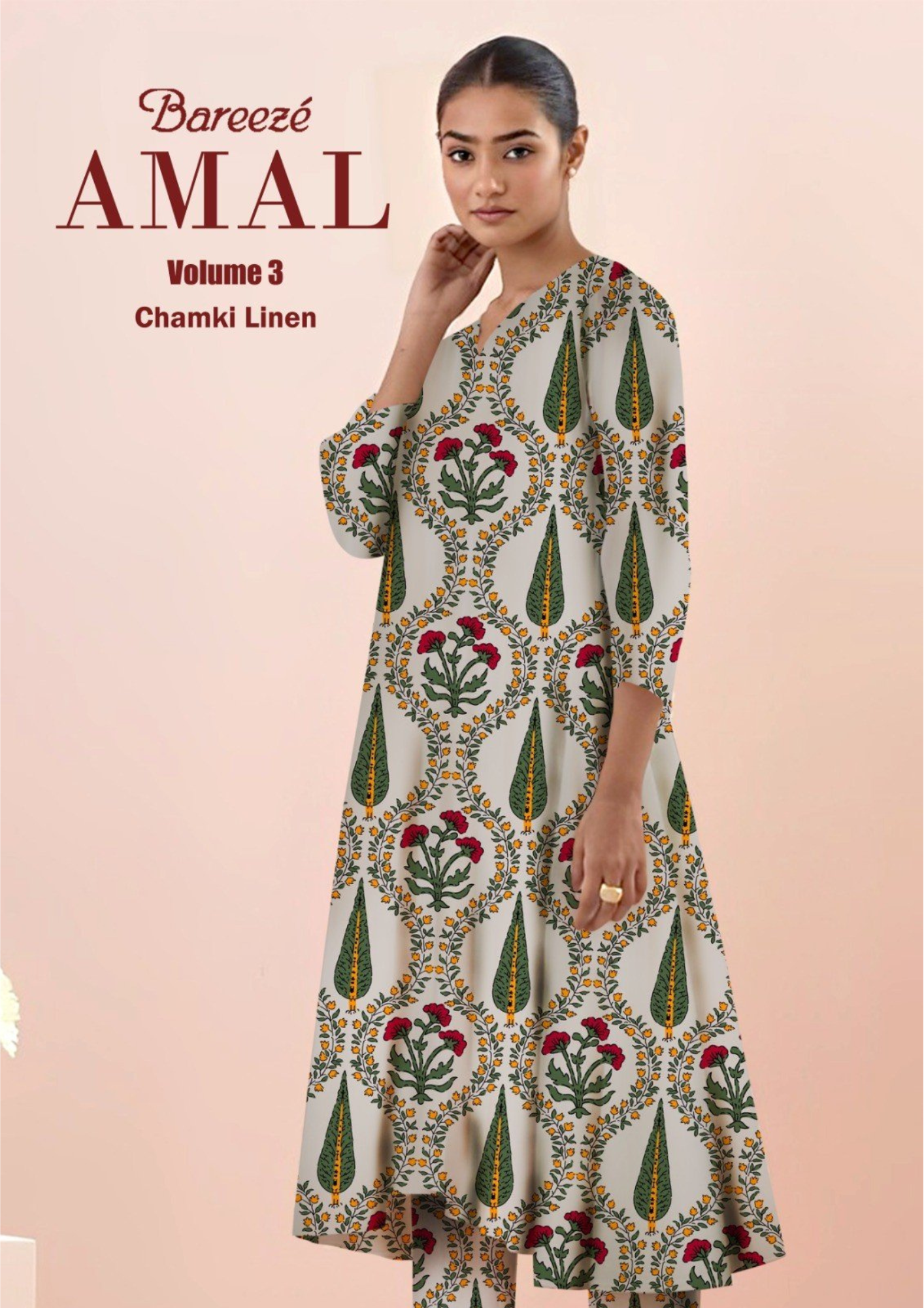 Bareeze Chamki Linen Print 2PC Vol-3