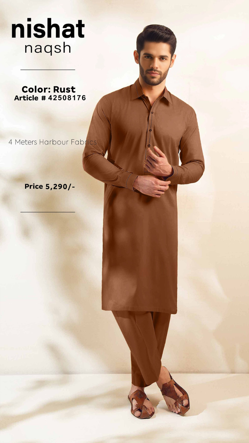 Nishat Unstitched Naqsh Harbour Fabric | 42508176