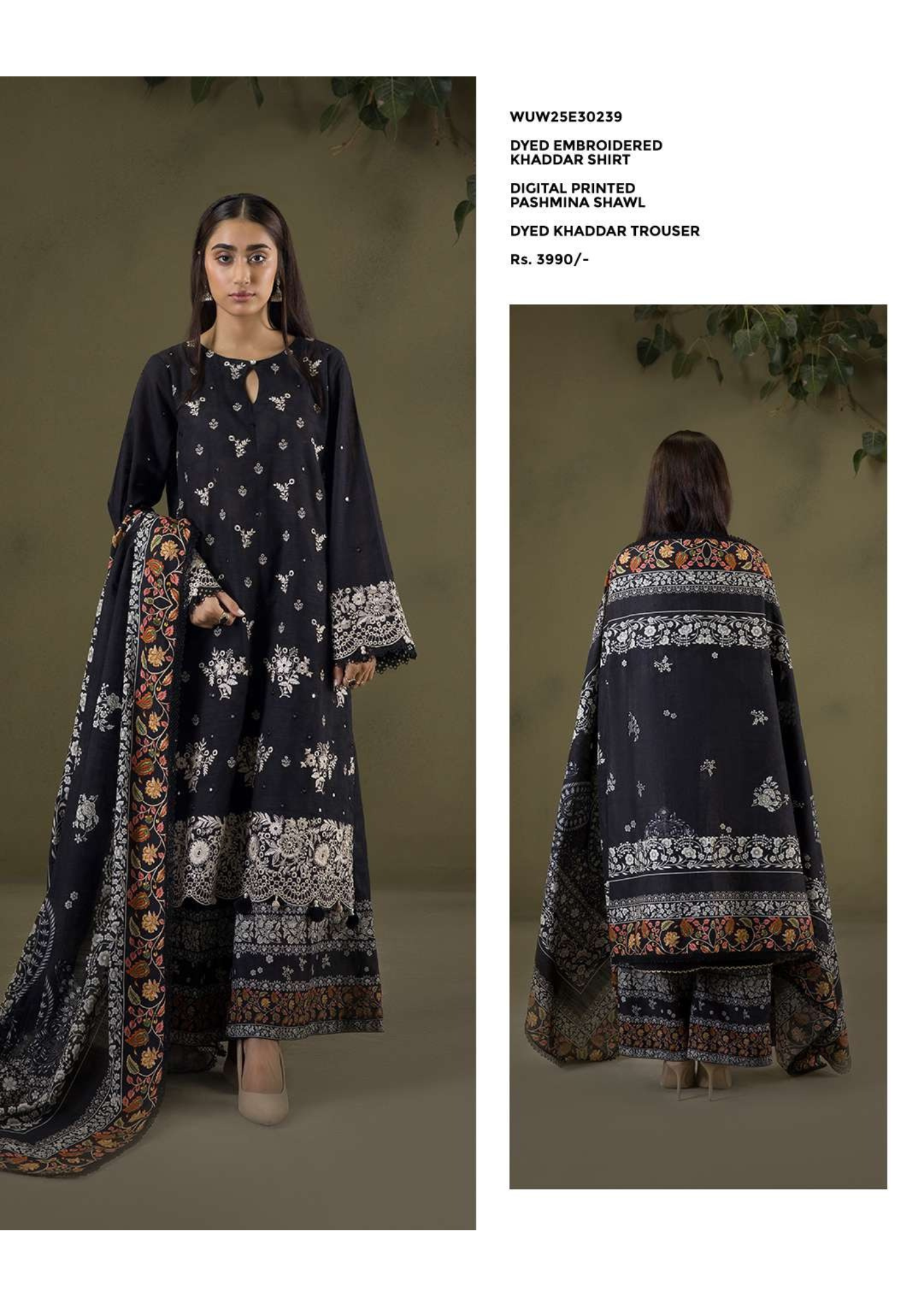 ZELLBURY SIGNATURE EMB KHADDAR 3PC