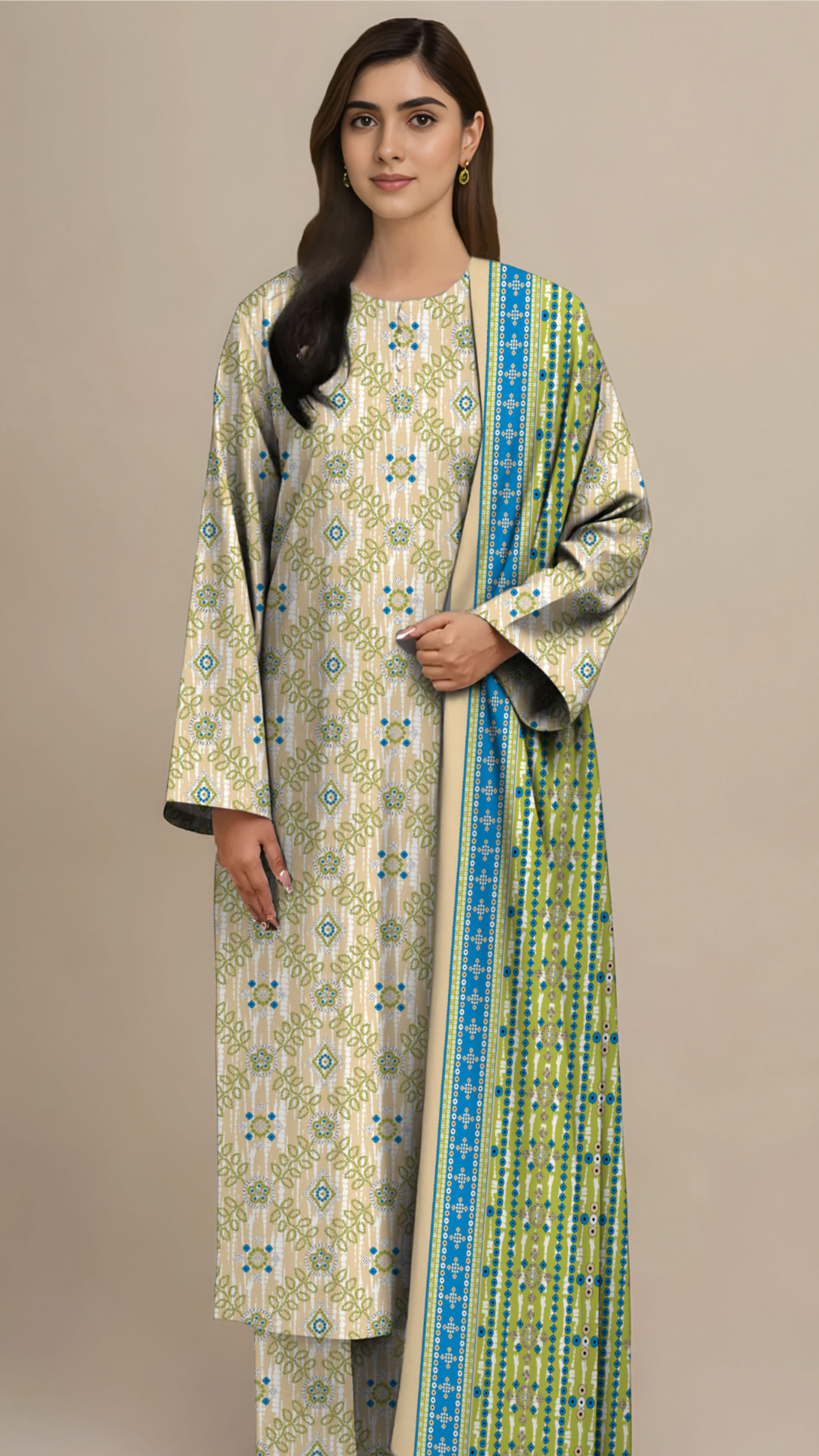 KAYSERIA DIGITAL PRINT LINEN 3PC