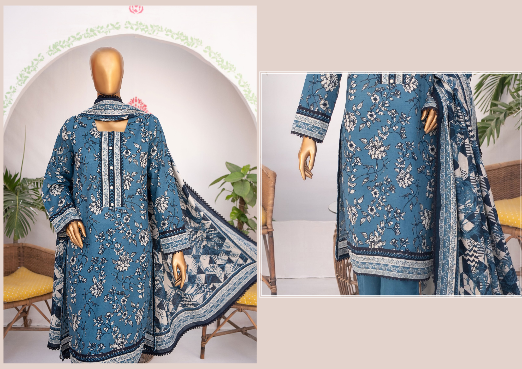 MEHAK PRINTED KHADDAR 3PC