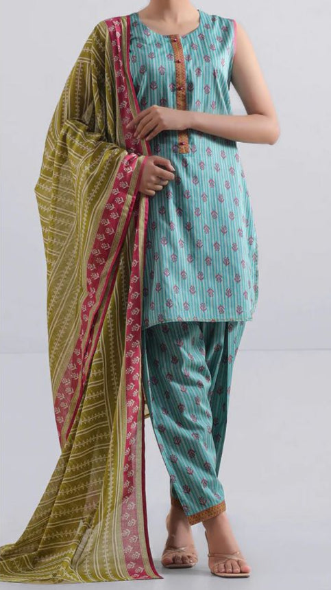 Saya Premium Fancy Linen 3PC D-9