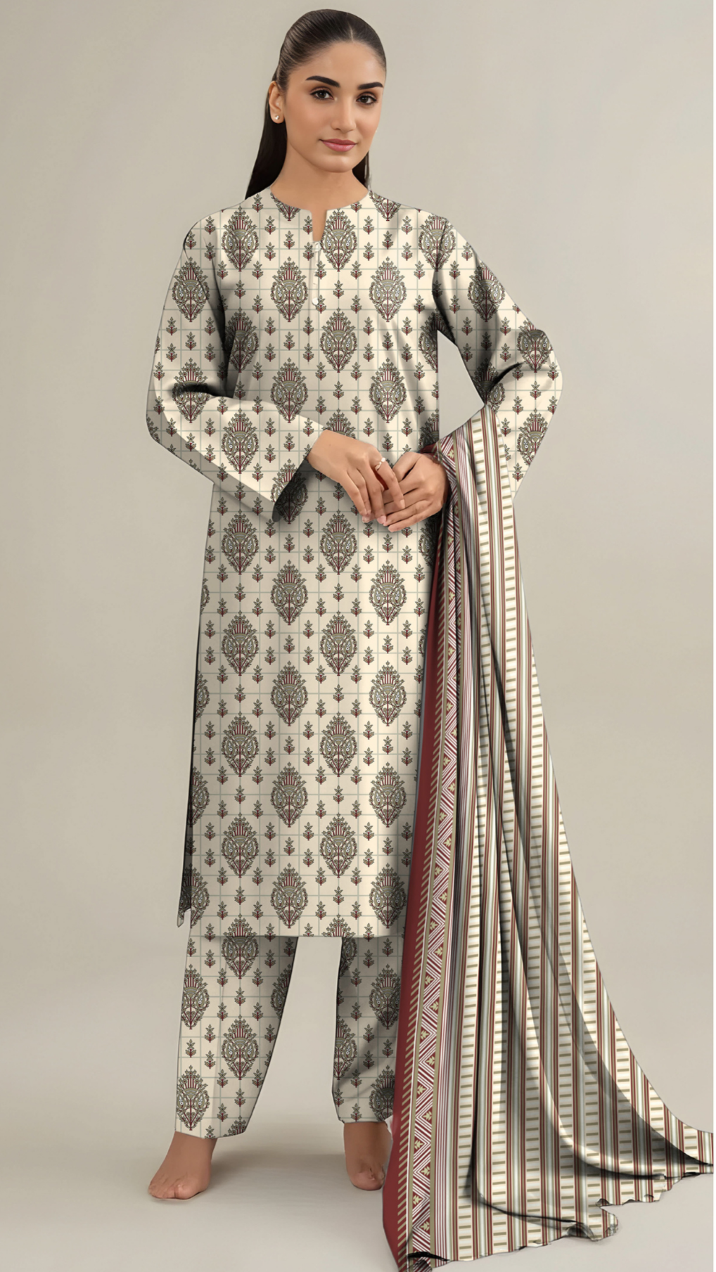 KAYSERIA DIGITAL PRINT LINEN 3PC