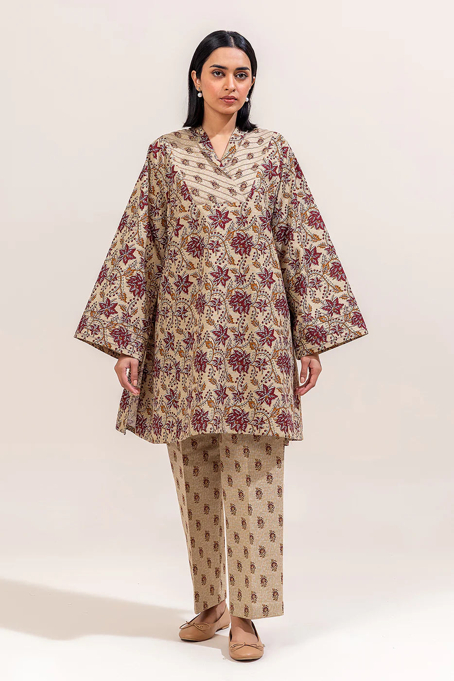 Beechtree Khaddar Print 2P Volume D-3