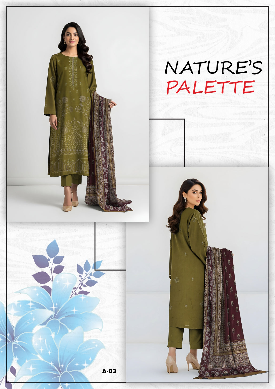 Nishat Viscose Embroidery 3PC | 42406665-R