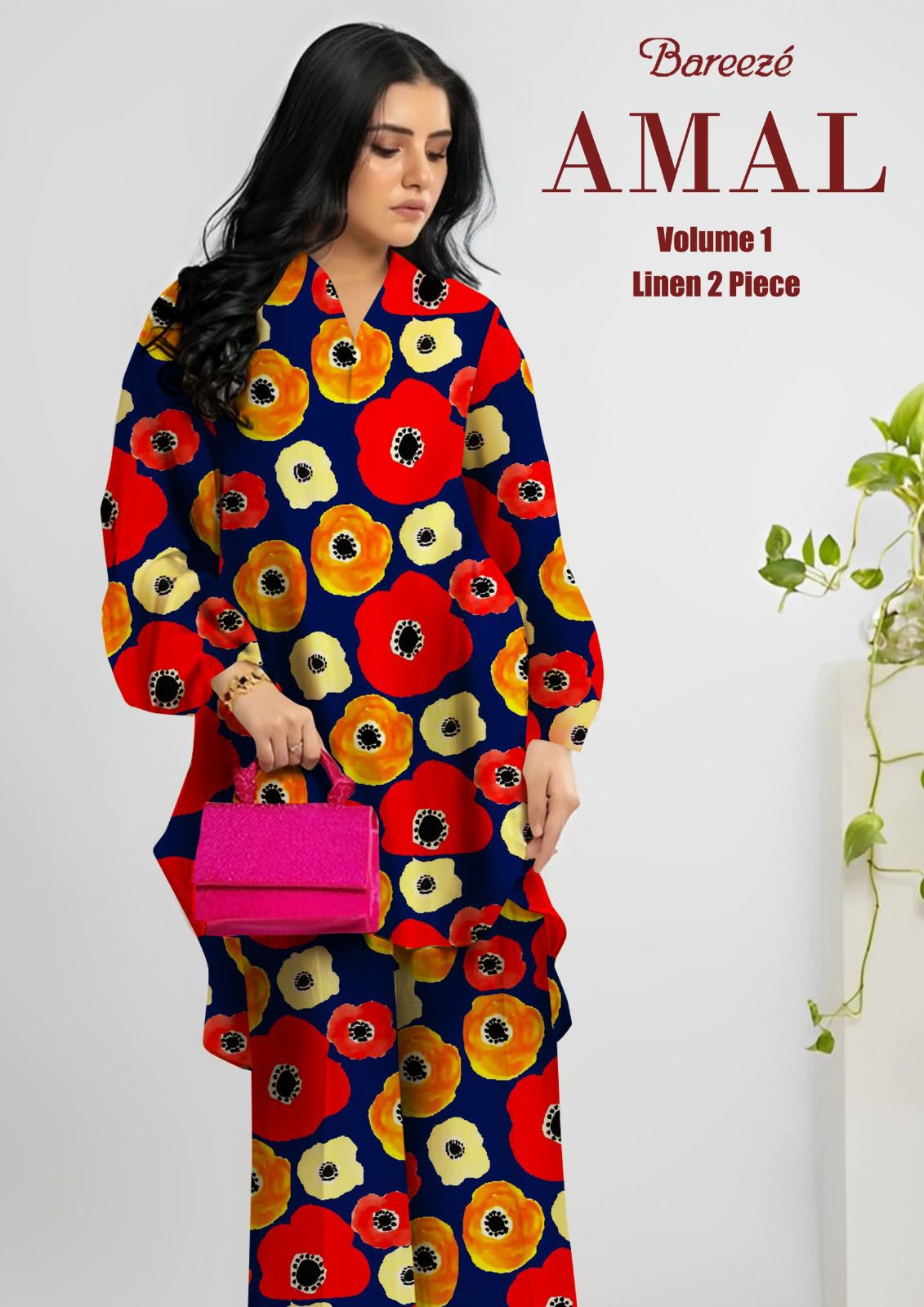 Bareeze Linen Print 2PC Vol-1 D-2