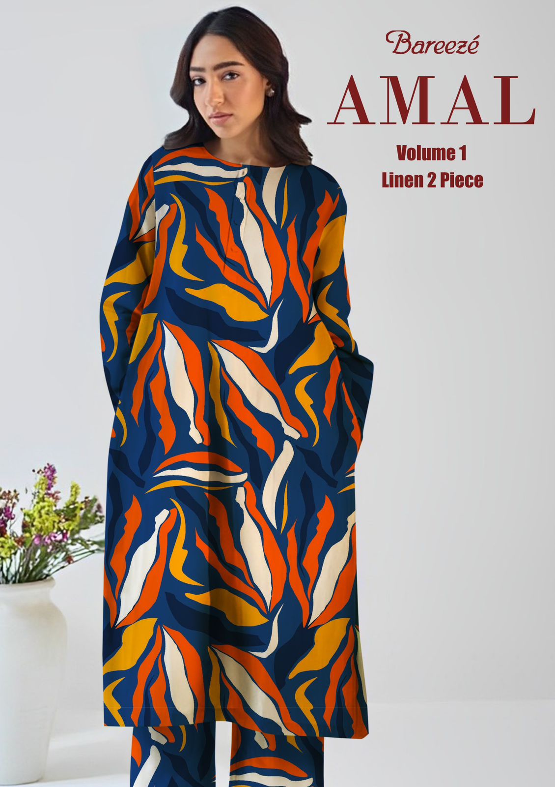 Bareeze Linen Print 2PC Vol-1 D-9