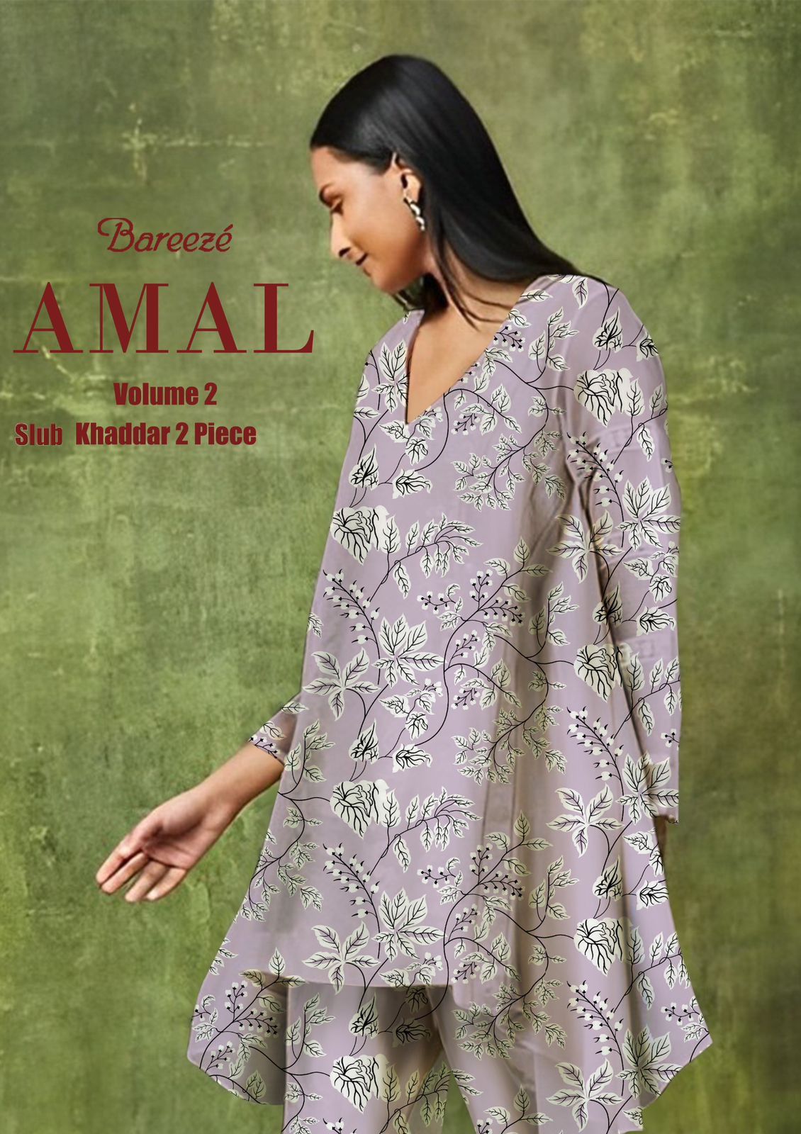 Bareeze Slub Khaddar Print 2PC Vol-2 D-4