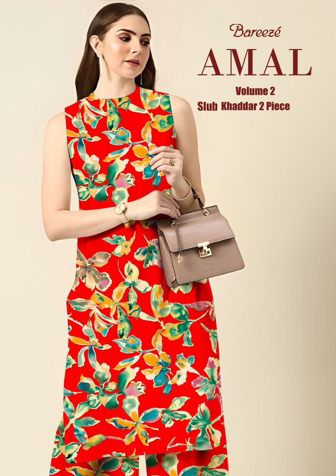 Bareeze Slub Khaddar Print 2PC Vol-2 D-6