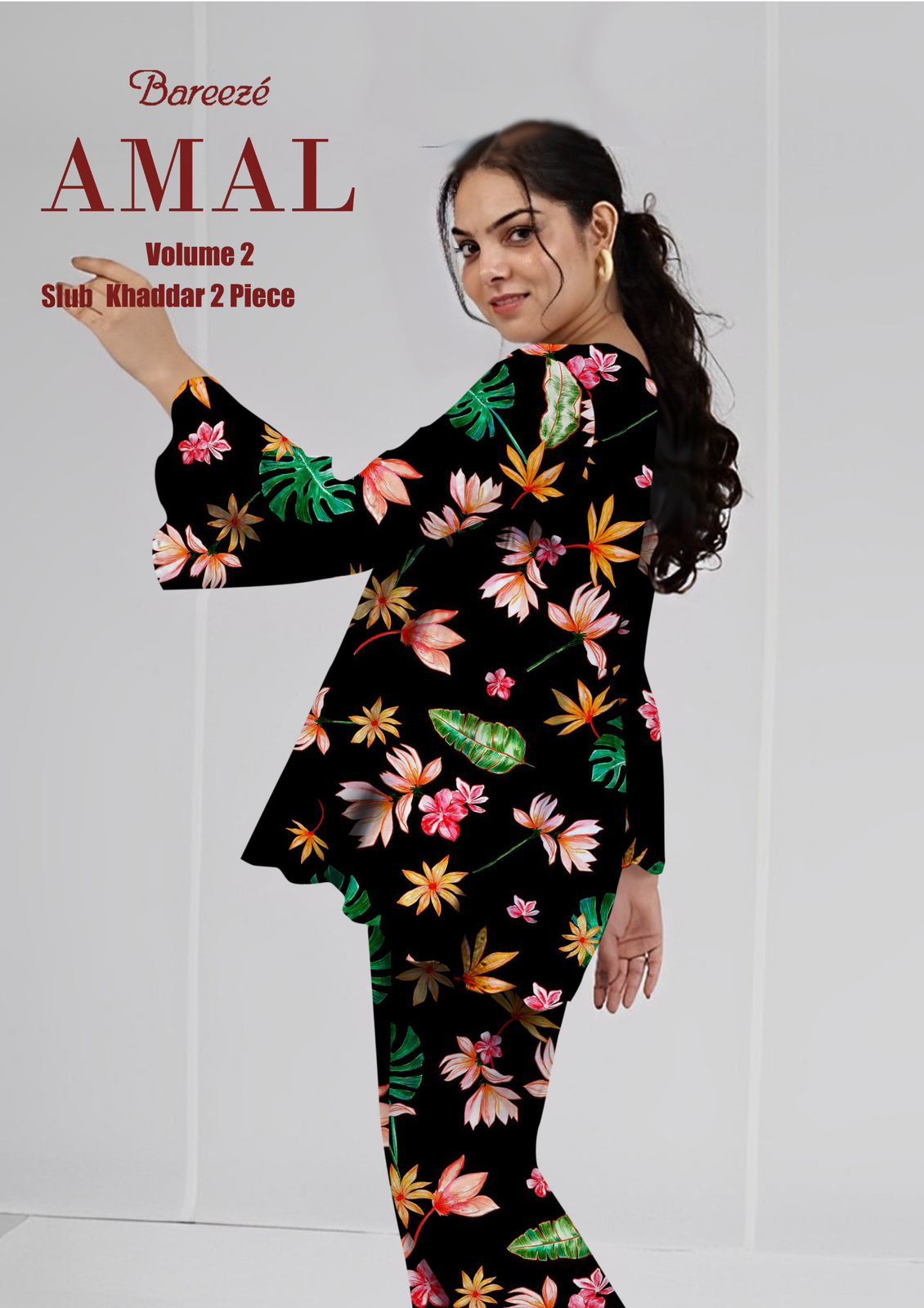 Bareeze Slub Khaddar Print 2PC Vol-2 D-5