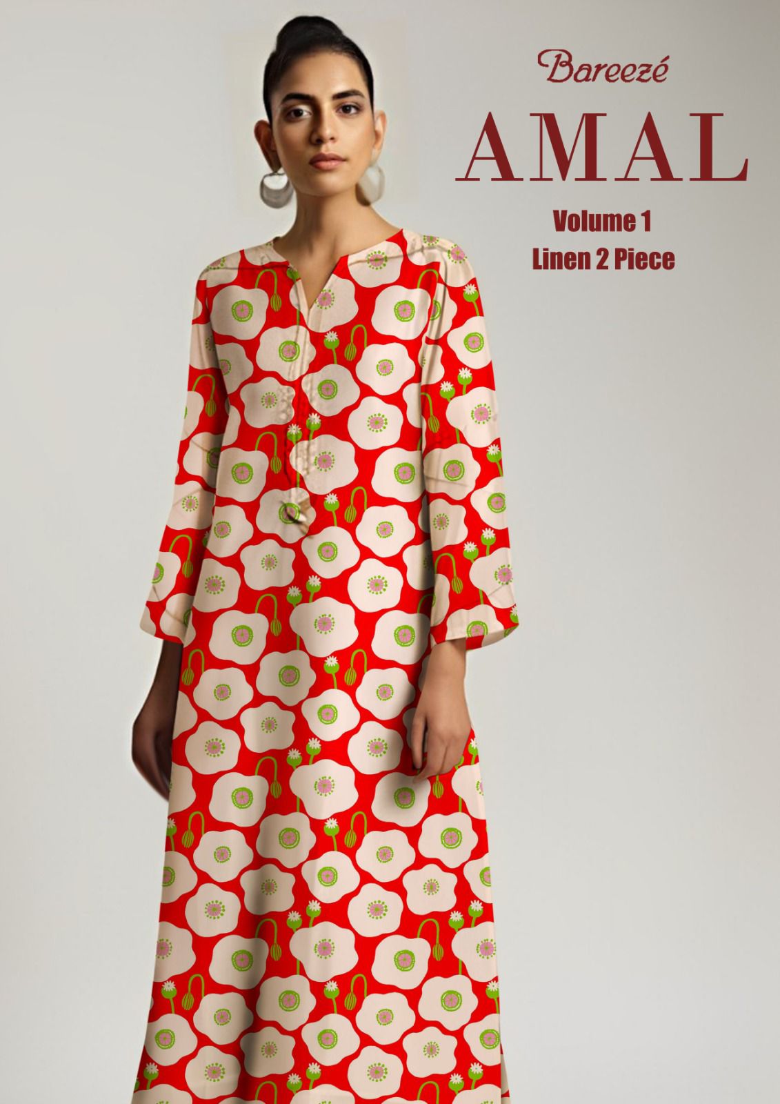 Bareeze Linen Print 2PC Vol-1 D-7